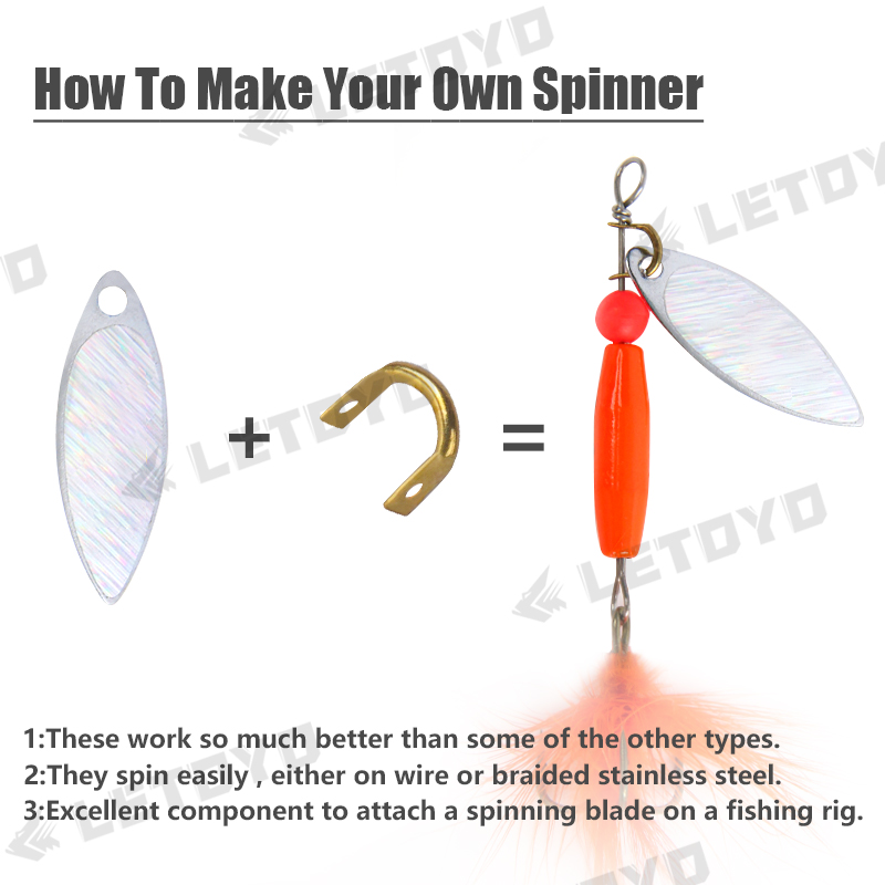 LETOYO 100pcs Folded Clevises  - đánh giá và giá Fishing Lure Spinnerbait