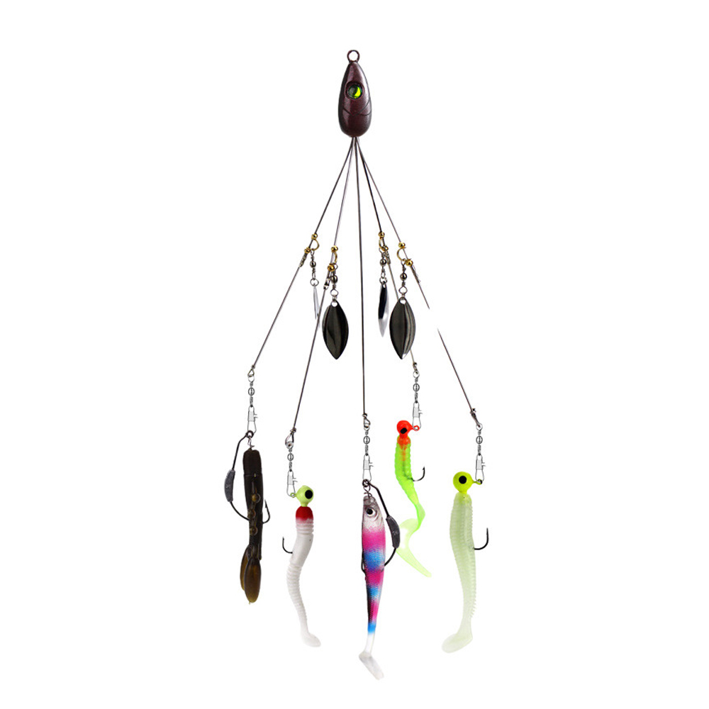 5pcs Alabama Umbrella Rig Fish - đánh giá và giá Fishing Lure Blade Bait
