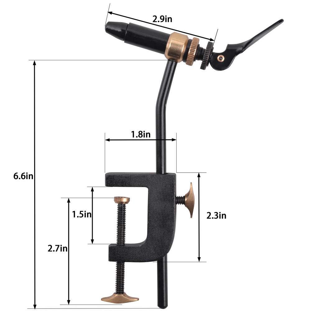 Rotary Fly Tying Vise Tool Saf - đánh giá và giá Fishing Lure Kit