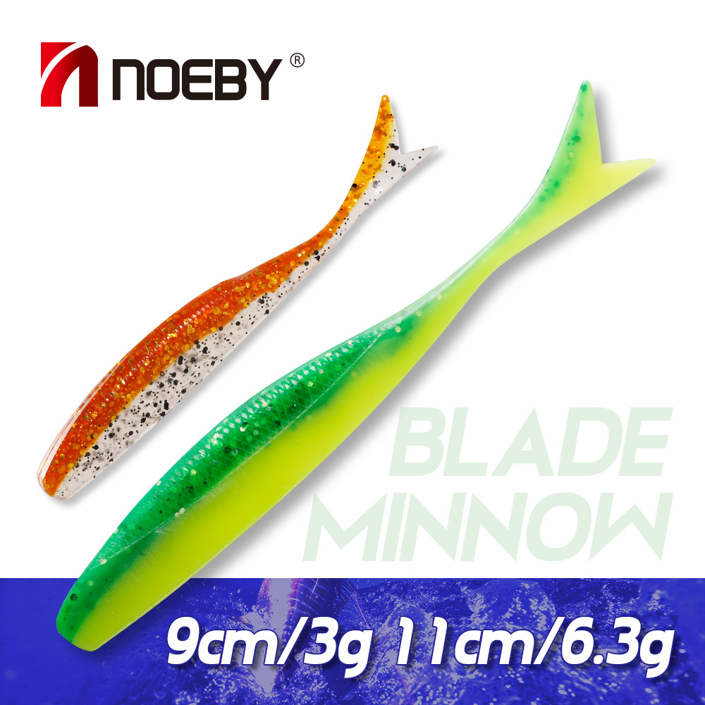 NOEBY Mềm Dụ Lưỡi Dao Minnow 9 - đánh giá và giá Fishing Lure Blade Bait
