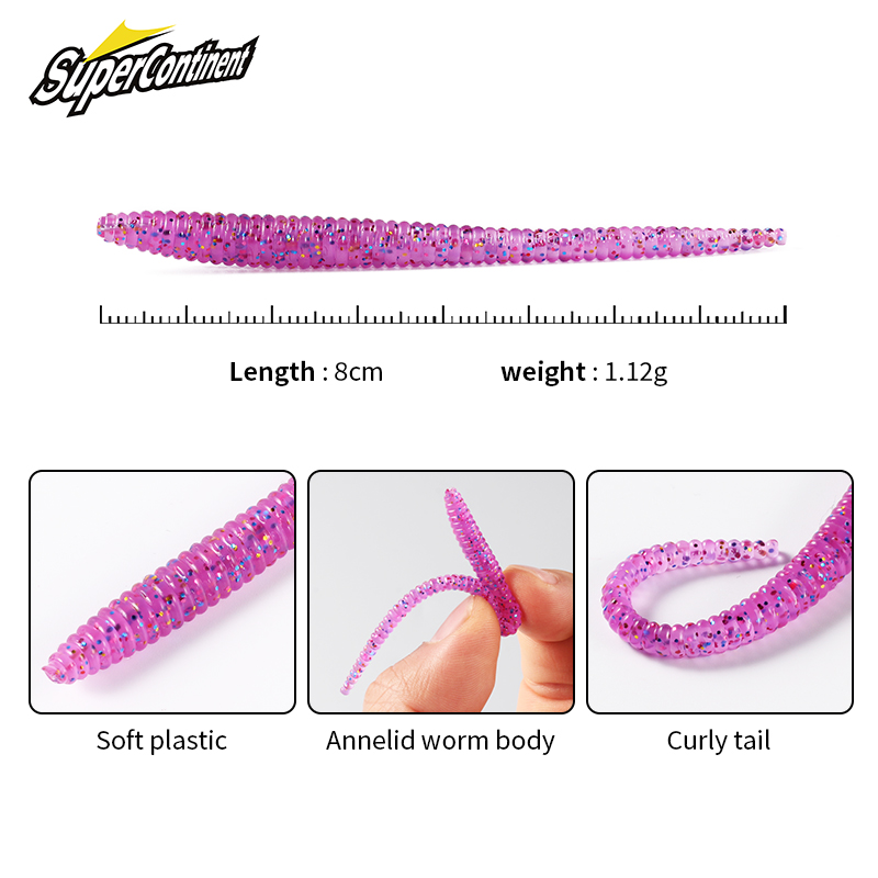 Siêu Lục Địa Chậm SinkingTrout - đánh giá và giá Fishing Lure Soft Plastic