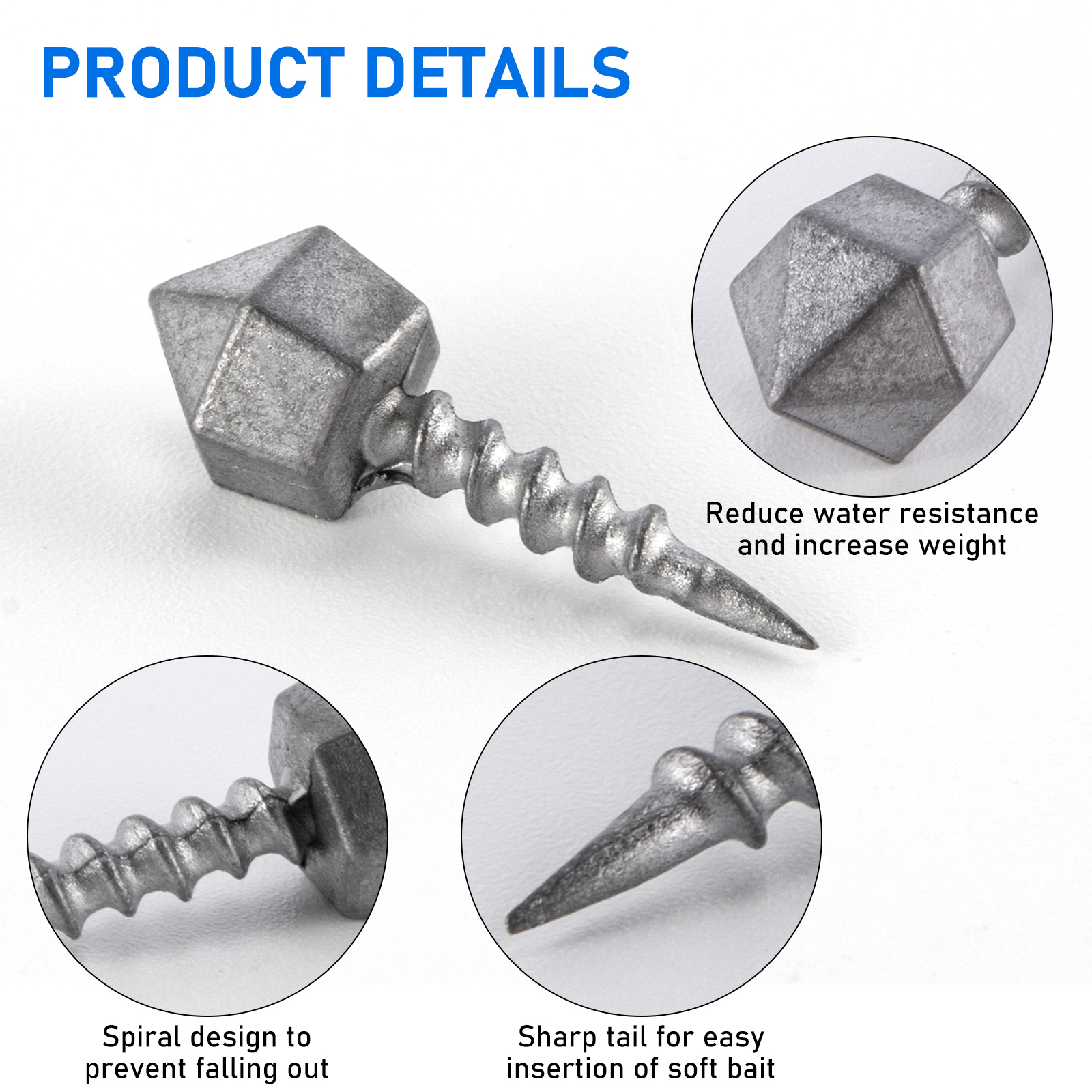 10pcs Fishing Insert Weight Si - đánh giá và giá Fishing Lure Accessories