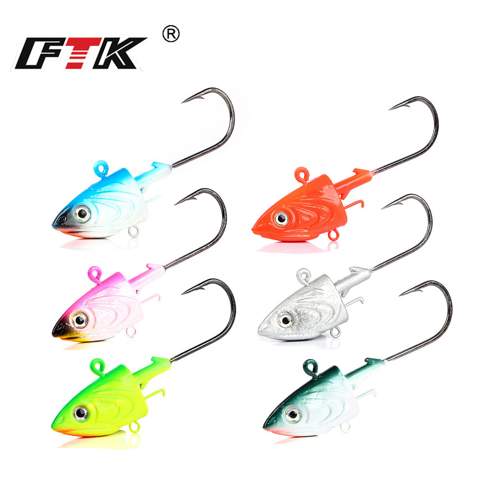 FTK 2PCS Jig Head Fishing Hook - đánh giá và giá Fishing Lure Soft Plastic