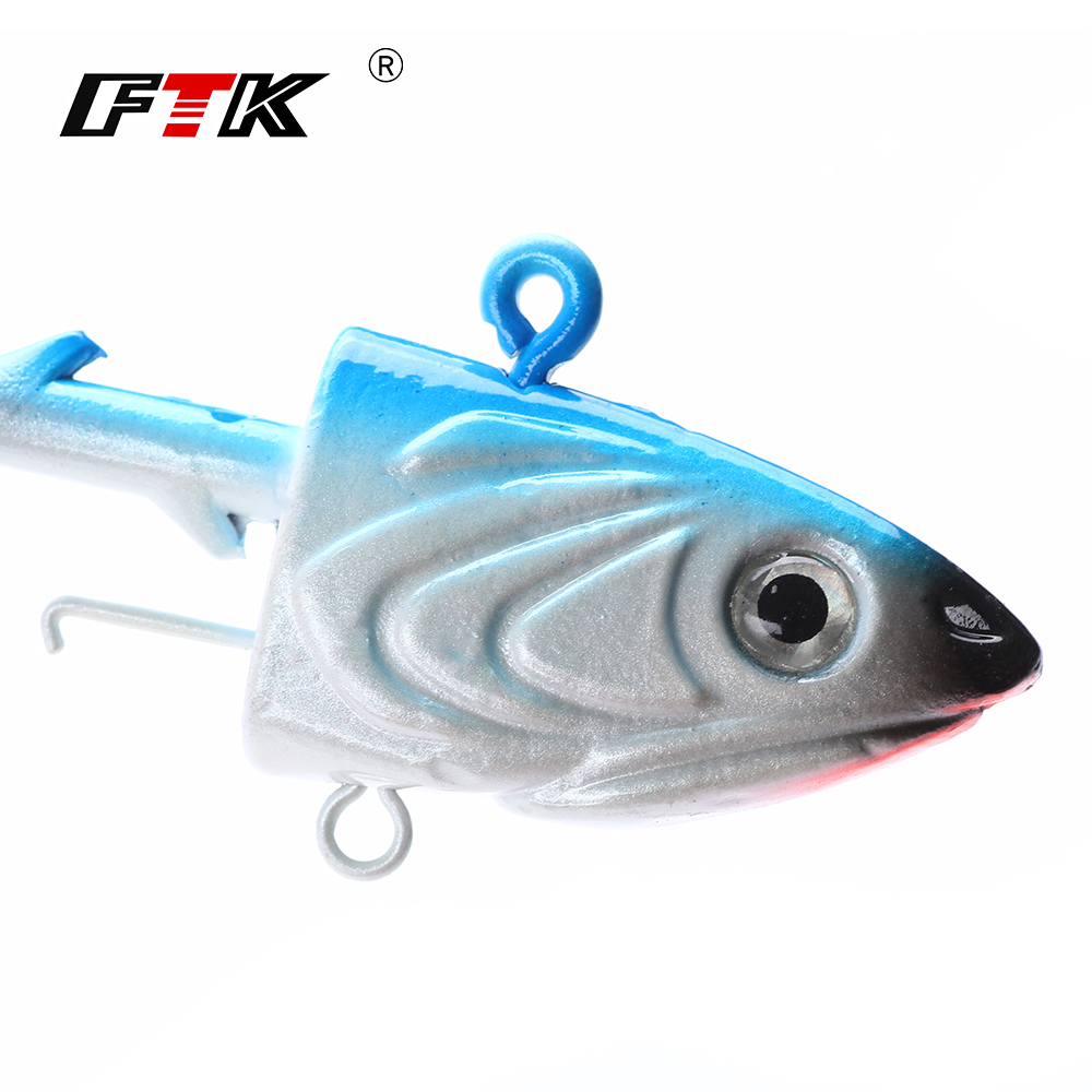 FTK 2PCS Jig Head Fishing Hook - đánh giá và giá Fishing Lure Soft Plastic