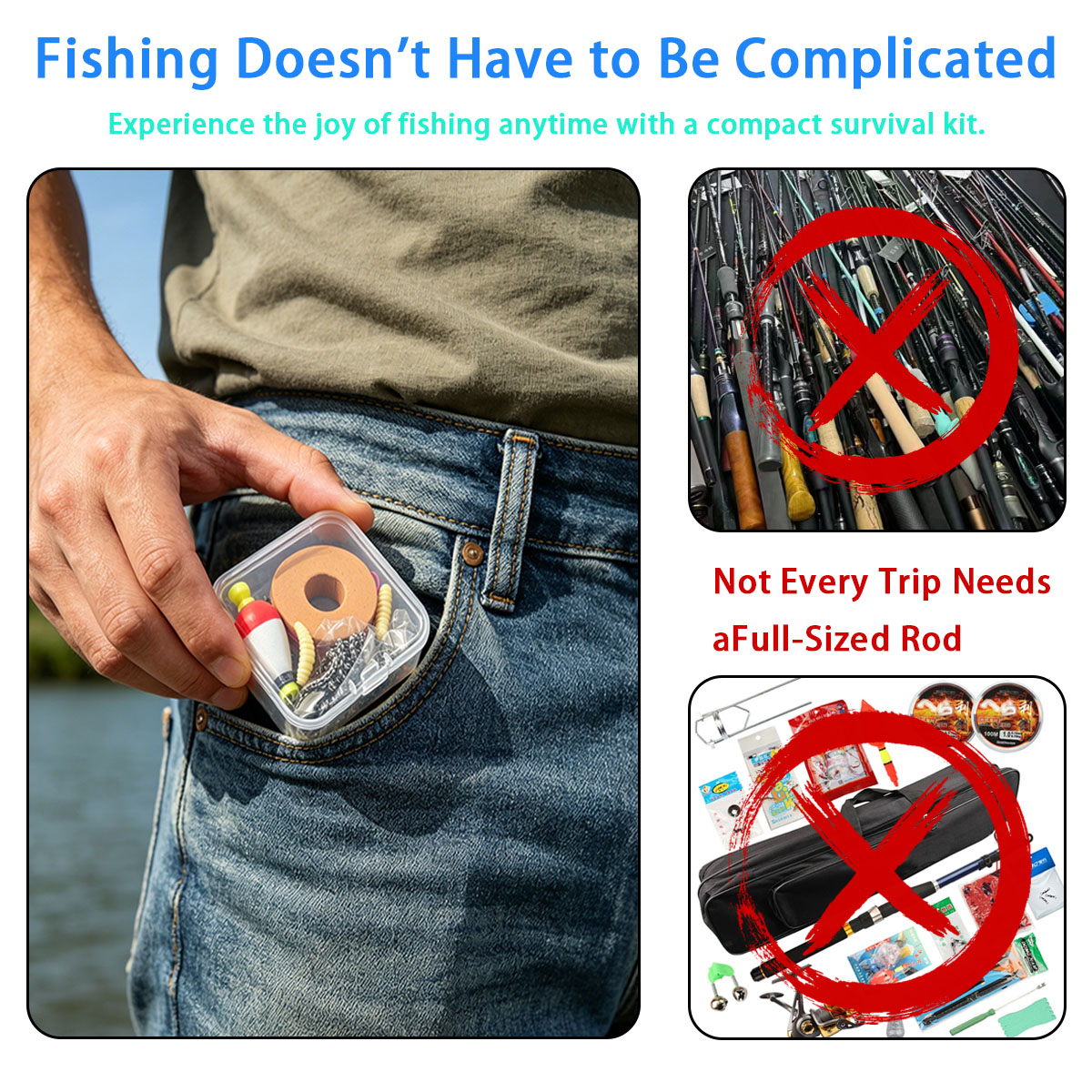 Portable Emergency Fishing Gea - đánh giá và giá Fishing Lure Making Kit